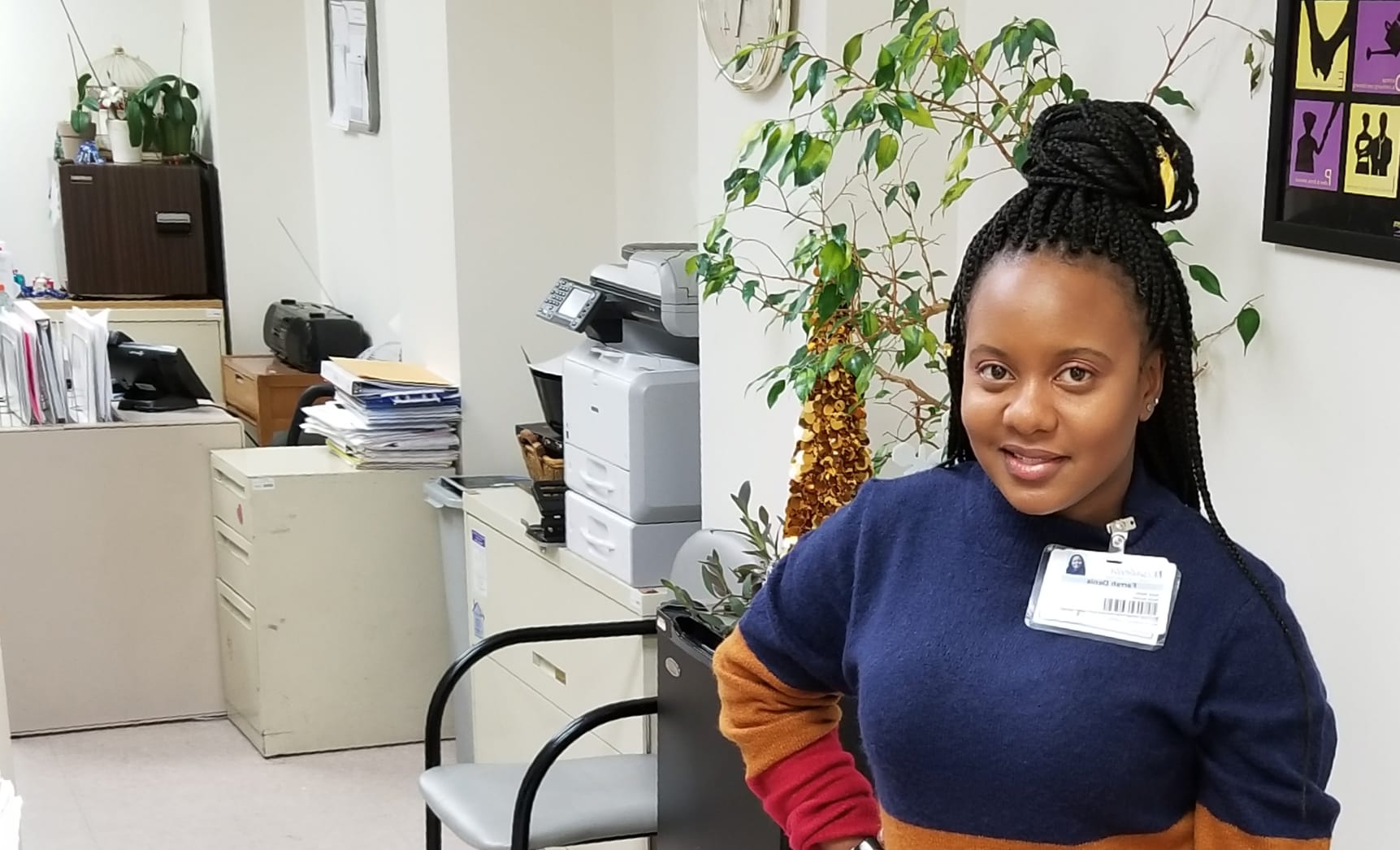 “I try to give myself over to the residents, especially those that don’t have family or have family that don’t visit often,” said GSSW alumnus Farrah Denis, a medical social worker at the Isabella Geriatric Center in Manhattan.