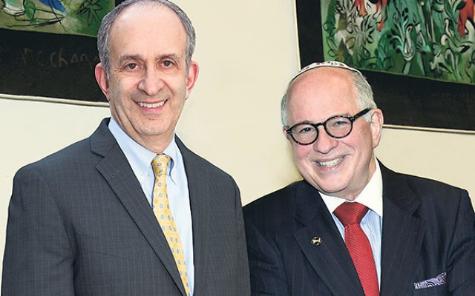 TCUS President Dr. Alan Kadish and Graduate School of Social Work Founding Dean Dr. Steven Huberman