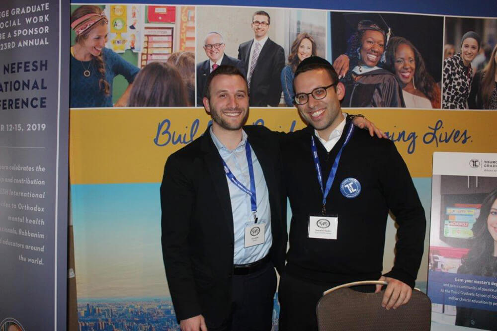 Touro MSW students Yair Ausubel and Benjamin Felendler